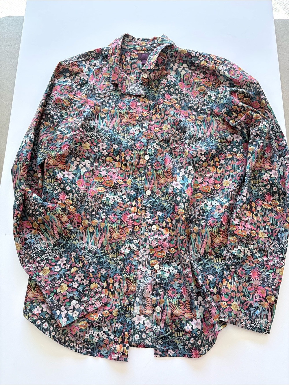 J. Crew Floral Button-Up made with Liberty Fabric